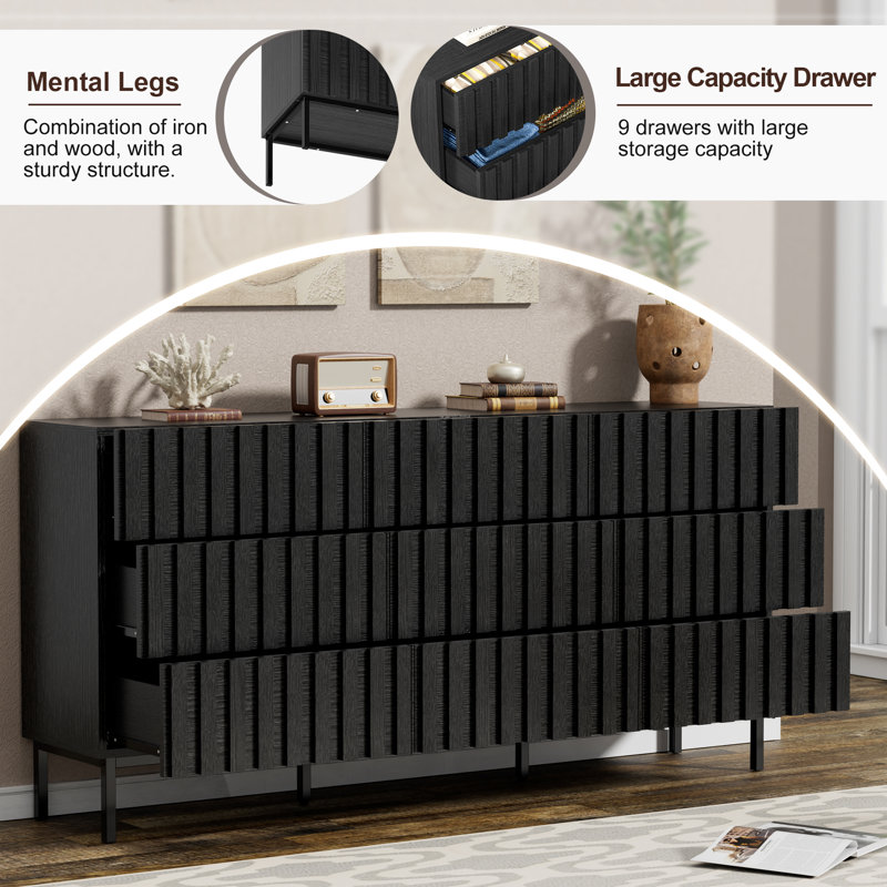 Latitude Run® Sevyn 9 - Drawer 59.1 